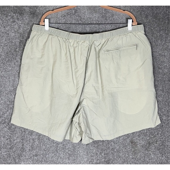Columbia Sportswear Nylon Pull On Buckle Swim Trunks Mens Size XXL Khaki Pockets - Picture 2 of 11